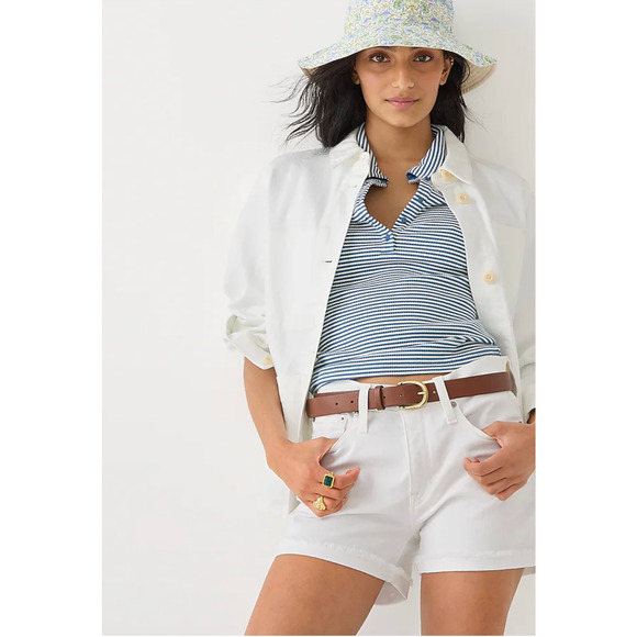 J. Crew Pants - NWT J. Crew Denim Short 29 White Jean Women's A5225 J.Crew Stretch